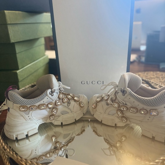 Embellished White Sneakers - Picture 13 of 16